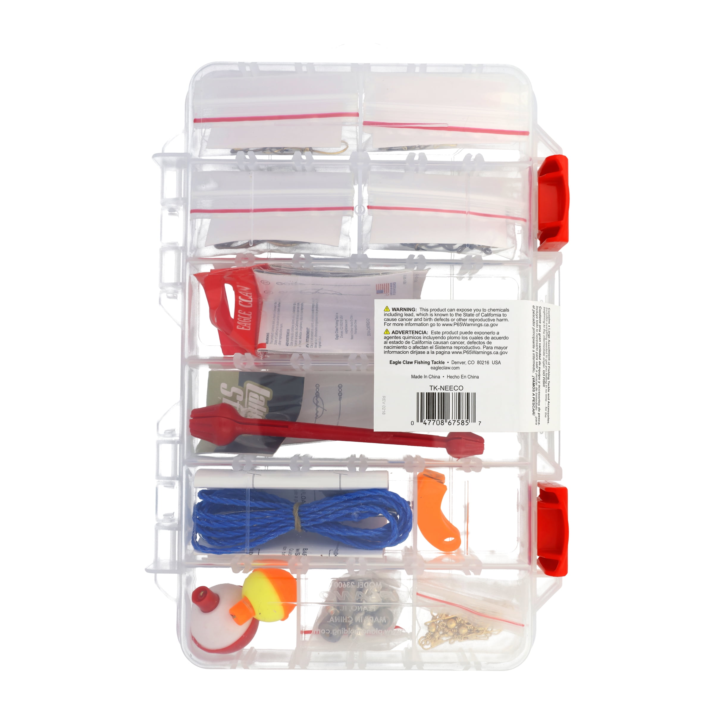 Eagle Claw Fresh Water Fishing Lure Kit Lead Alternative