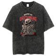 thumbnail image 2 of Camiseta con estampado de la serie Anime Skull Man para unisex, camisetas de estilo hip hop lavadas retro, camisetas de algodón 100 %, camisetas de Taylors Swift, 2 of 5