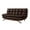 Dark Brown, variant on Milton Green Stars Lugo Plush Futon Sofa Bed-Color:Dark Brown