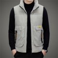 thumbnail image 2 of Men's Quilted Zip Front Sleeveless Jacket Lightweight Packable Outdoor Sport Vest For Cold Weather, 2 of 8
