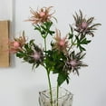 thumbnail image 2 of Zhuge 5 Branch Purple Artificial Thistle Flowers Bouquet, Silk Fake Flower Plants for Home Decor, Garden Wedding, Office, Prom Party Decor, 2 of 4