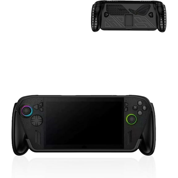 Case for ROG Xbox Ally X 7" Gaming Handheld, Thin Slim Lightweight&Stand&Scratch Proof Durable Protection Rubber TPU Cover (Black).