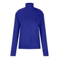 thumbnail image 4 of HAPIMO Women's Long Sleeve Sweater Casual Turtleneck Chunky Knit Loose Fit Oversized Pullover Winter Solid Jumper Tops Teen Girls Clothes Blue XXL, 4 of 8