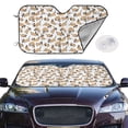 thumbnail image 2 of Haiem Dachshund Dog Puppy Car Windshield Sun Shade - Blocks UV Rays Sun Visor Protector, Sunshade to Keep Your Vehicle Cool, Universal Fit SUV Van Sedan-Small, 2 of 7