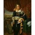 thumbnail image 2 of Jacob Munch 15x18 Black Ornate Wood Framed Double Matted Museum Art Print Titled - Portrait of the Sculptor Bertel Thorvaldsen (1811), 2 of 5