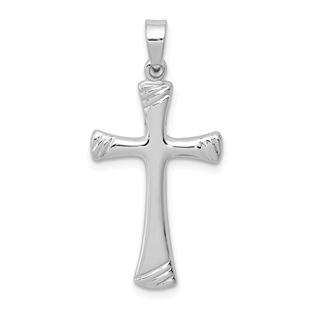 FB Jewels Solid 925 Sterling Silver Rhodium-Plated Created Opal Polished Heart Pendant
