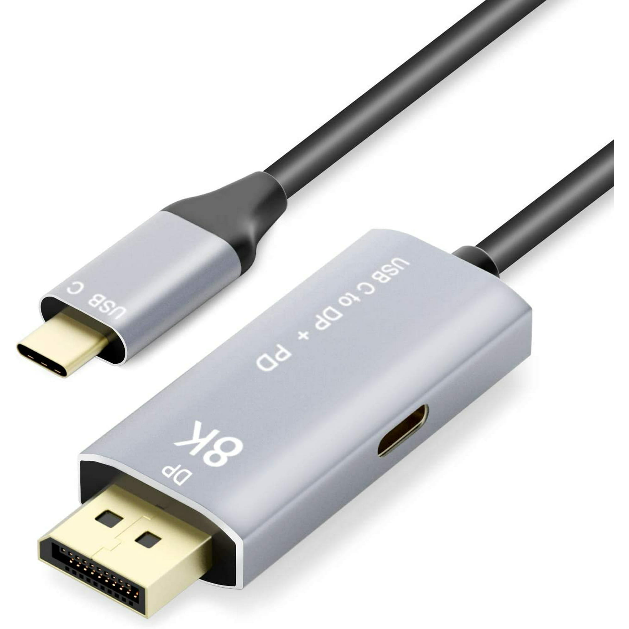 USB C to DisplayPort 1.4 8K Cable with USB-C PD 8K@60Hz 4K@144Hz Converter Thunderbolt 3 to DisplayPort | Walmart Canada
