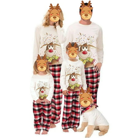 

Family Christmas Pjs Matching Sets Baby Christmas Matching Jammies for Adults and Kids Holiday Xmas Sleepwear Set