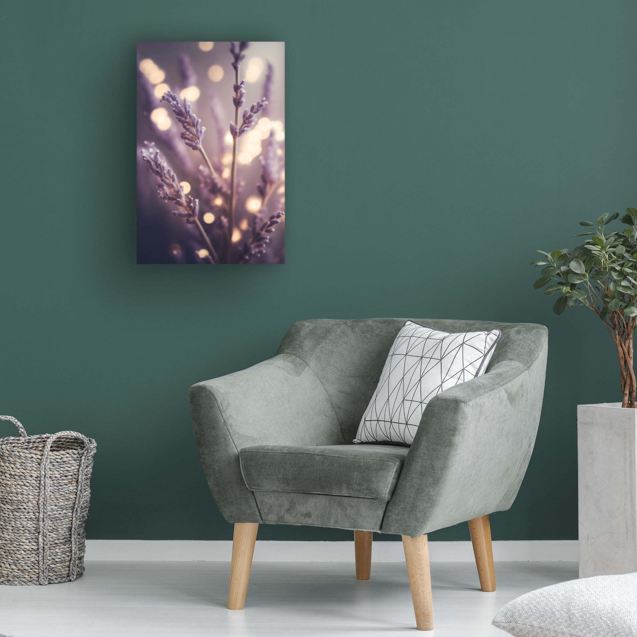Canvas Wall Art - Treechild 'Lavender Detail' Wall Art for Living Room, Bedroom, or Office D?cor by Trademark Fine Art - 30 x 47 Inches