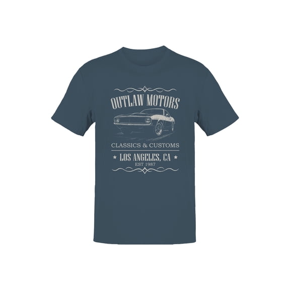 Outlaw Motors Classic Cars Design Men's T-shirt