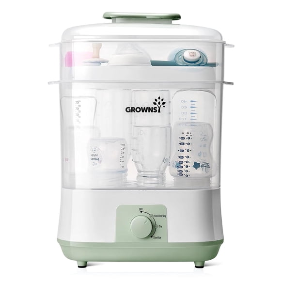 Esterilizador de biberones GROWNSY eléctrico a vapor para 8 biberones