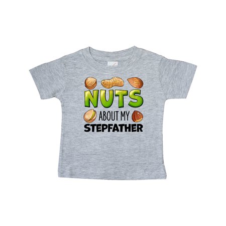 

Inktastic Nuts About My Stepfather Peanut Almond Pistachio Gift Baby Boy or Baby Girl T-Shirt