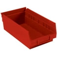 thumbnail image 3 of Global Industrial Nestable Shelf Storage Bin, Plastic, 6-5/8"W x 11-5/8" D x 4"H, Red, Lot of 12, 3 of 4