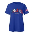 thumbnail image 4 of MEICHEN Women's Retro 250th Anniversary Casual T Shirt Flag Patriotic Shirt Summer Cotton Short Sleeve Tops, 4 of 4