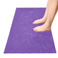 thumbnail image 5 of Haosy Purple Bathroom Rugs Non Slip Absorbent Soft Plush Quick Dry Bath Mat, 39"x20", 5 of 8
