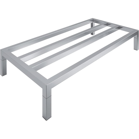 WYDK 48" x 24" | 8" Off The Floor Aluminum Dunnage Rack | 1200 Lbs Capacity,Storage in Restaurant, Kitchens and Garages and More!