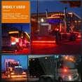 thumbnail image 3 of Nilight 2.5Inch Oval Side Marker Light 10PCS Red 2 Diode LED Clearance Light Trailer Fender Light Waterproof Surface Mounted for 10-30V Truck Camper Boat Lorry, 2 Years Warranty, 3 of 7