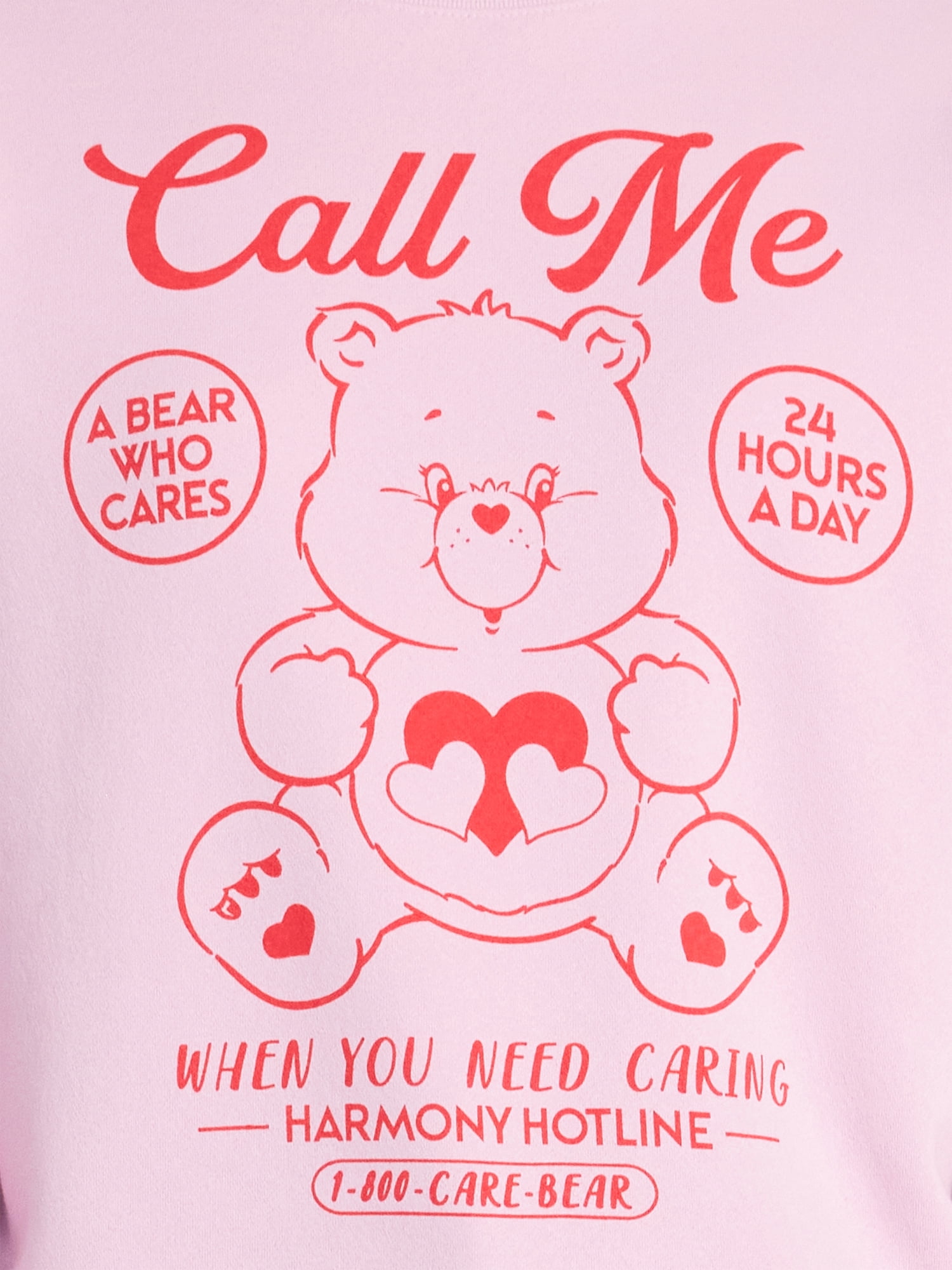 Care Bears Women's Valentine's Day Call Me Graphic Sweatshirt, Sizes XXS-XXL