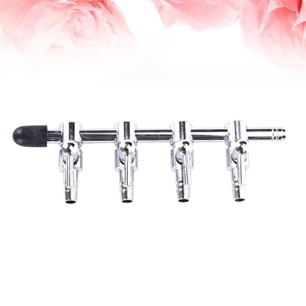 WRITWAA 1Pc Quick Water Control Plated Silver Valve for Aquarium Durable and Easy to Use