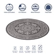 thumbnail image 3 of Beverly Rug Outdoor Rug Round 6' 7'' Patio, Porch, Garden Rug Gray, 3 of 5