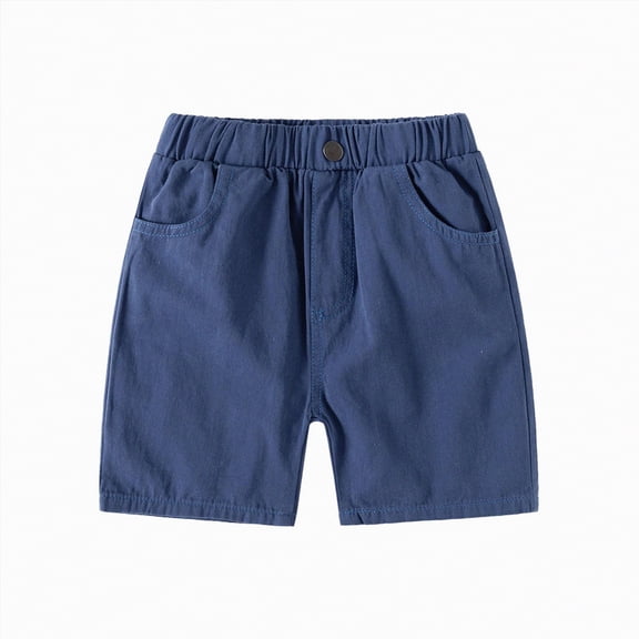 Kogui Baby Boy Knit Shorts Baby Toddler Kid Boy Summer Shorts Elastic Waist Shorts 18 24 Months (Navy,18-24 Months)