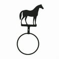 thumbnail image 3 of Home Decorative Indoor Black Standing Horse - Towel Ring, 3 of 3