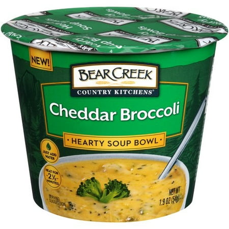 (6 Pack) Bear Creek Country Kitchens Cheddar Broccoli Soup Bowl, 1.9 (Best Canned Broccoli Cheese Soup)