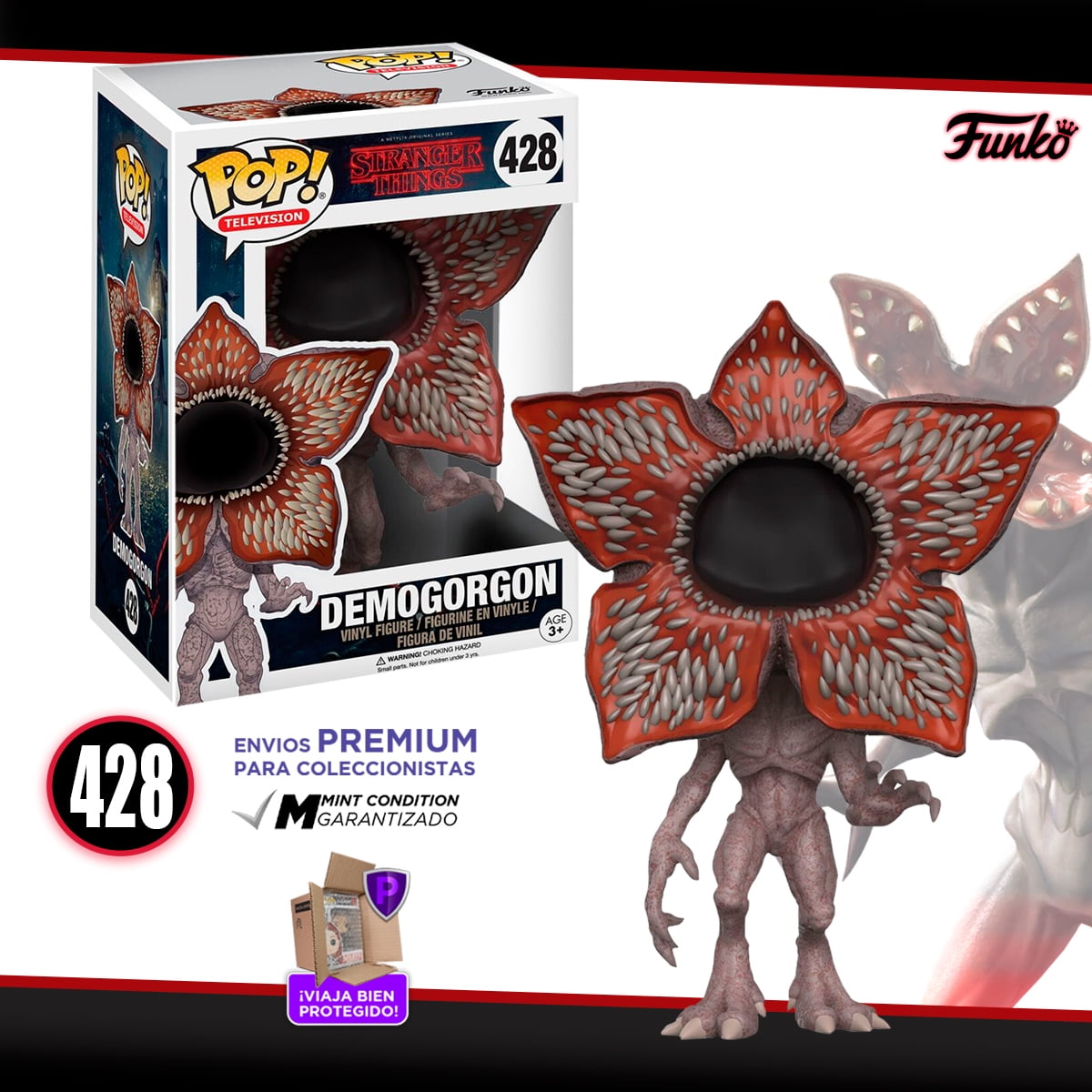 Funko Pop Demogorgon #428 Funko Stranger Things Serie Netflix Original ...