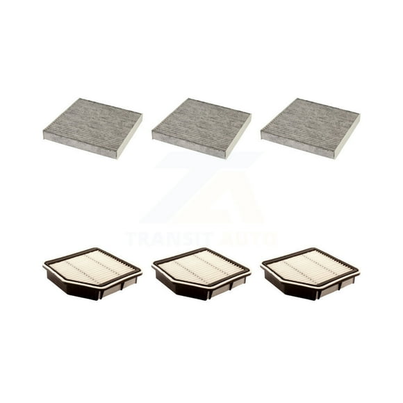 PUR 3x Air + 3x Cabin Filter (6 Total) Kit for Car 2014-2015 Lexus IS350 C C F Sport KFL-101009