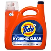 Tide Ultra Hygienic Clean Liquid Laundry Detergent, Original Scent, 117 fl oz, 83 Loads