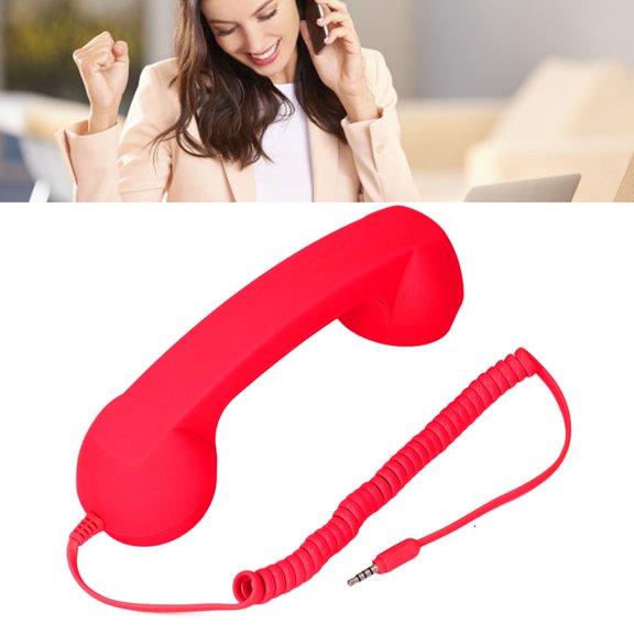 Auricular de teléfono retro inalámbrico, auricular de teléfono a prueBa de radiación con sonido Claro con altavoz hd auricular de teléfono retro para deicina de viajes en casa