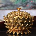 thumbnail image 5 of Hot Clearance! Denbek Lotus Incense Burner, SPRING PARK Flower Sandalwood Censer Incense Burner Chinese Buddha Incense Holder, Desktop decorations, Lotus incense burner 1, 5 of 7