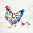 thumbnail image 2 of Tava Studios 12x12 White Modern Wood Framed Museum Art Print Titled - Funky Chicken, 2 of 4