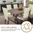 thumbnail image 4 of Pineapple Chair Covers Set of 8 Summer Yellow Fruit Chair Back Covers Stretch Removable Washable Chairs Slipcovers Chair Protector for Dining Room Kitchen Party Decor, 4 of 5