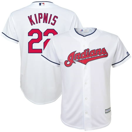 - Jason Kipnis Cleveland Indians Majestic Youth Home Official Cool Base Player Jersey - White