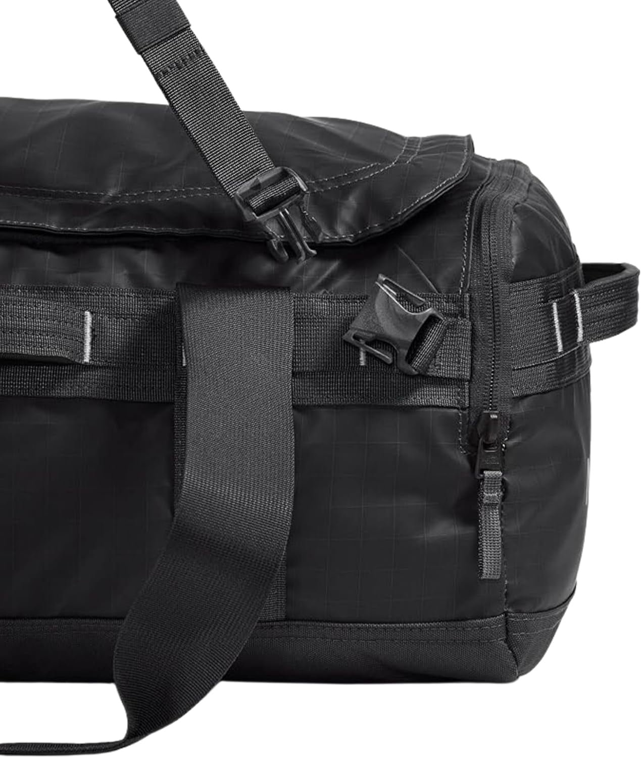 The North Face Base Camp Voyager Duffel Bag Black 62L Adjustable Divider UPS123