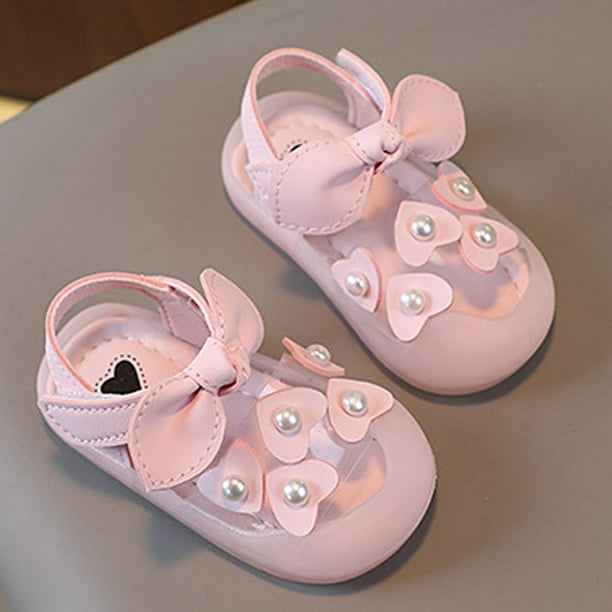 nsendm Girls Sandal Infant Size 3 Sandals Toddler Girls Sandals Soft Soled Baby Toddler Shoes Breathable Princess Shoes Beach Shoes for Kids Girls