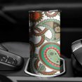 thumbnail image 3 of 20 OZ Slim Tumblers Paisley Design Coffee Travel Mug with Lid and Straw,Stainless Steel Vacuum Insulated Water Bottle Gifts for Women Mothers, 3 of 7