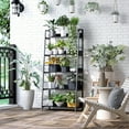 thumbnail image 4 of HOMCOM Modern 5-Tier Bookshelf Storage with Metal Frame Wooden Bookcase, 4 of 9