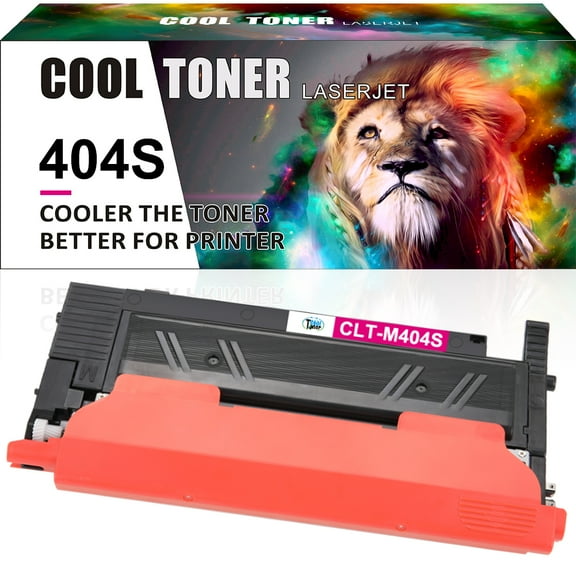 Cool Toner Compatible Toner Replacement for Samsung CLT-M404S to use with C480FW C430W SL-C430W SL-C480FW SL-C480FN Printer Ink（Magenta, 1-Pack)