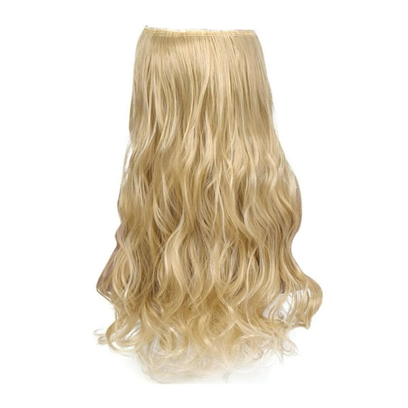 UYUH Hair Extensions, 4PCS Clip in Hair Extensions 23.6 Inches " Short Beach Wavy Hair Extensions I-nvisible Lace Weft Natural Soft Hairpieces for Women