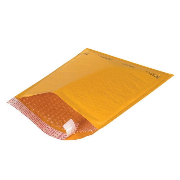 Kraft Self-Seal Bubble Mailers, #4, 9 1/2" x 14 1/2", Pack 25