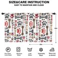 thumbnail image 2 of Blackout Kids Curtains,Paw Prints and Bones Childrens Insulated Curtains Set Of 2,Bedroom Essentials,Toddler Room Decor 52x63in(132x160cm), 2 of 4