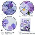 thumbnail image 3 of Designart "Minimalist Dream With Violets" Violets Canvas Wall Art, 3 of 7