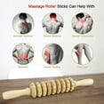 thumbnail image 6 of 12 Rollers Wooden Massager Curved Exercise Roller Sticks, 6 of 6