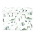 thumbnail image 7 of Yayeee Collapsible Cube Storage Bin with Lid Fabric Closet Decorative Basket with Handles, Green Dinosaur Pattern, 7 of 7