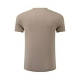 thumbnail image 4 of Plus Size Men's Short Sleeve T-Shirt In Ice Silk Solid Color with Seamless Rubber Fabric for Summer Comfort, 4 of 5