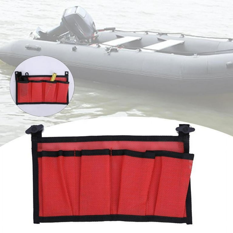 11.8x7.5 inches Durable Marine Boat Tools Storage Mesh Bag Pouch Yacht Kayak  Canoe Dinghy Gear Beer Tackle Box Net Holder 