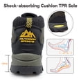 thumbnail image 5 of Men's Hiking Boots Outdoor Mid Trekking Backpacking Mountaineering Shoes,Green, 5 of 8