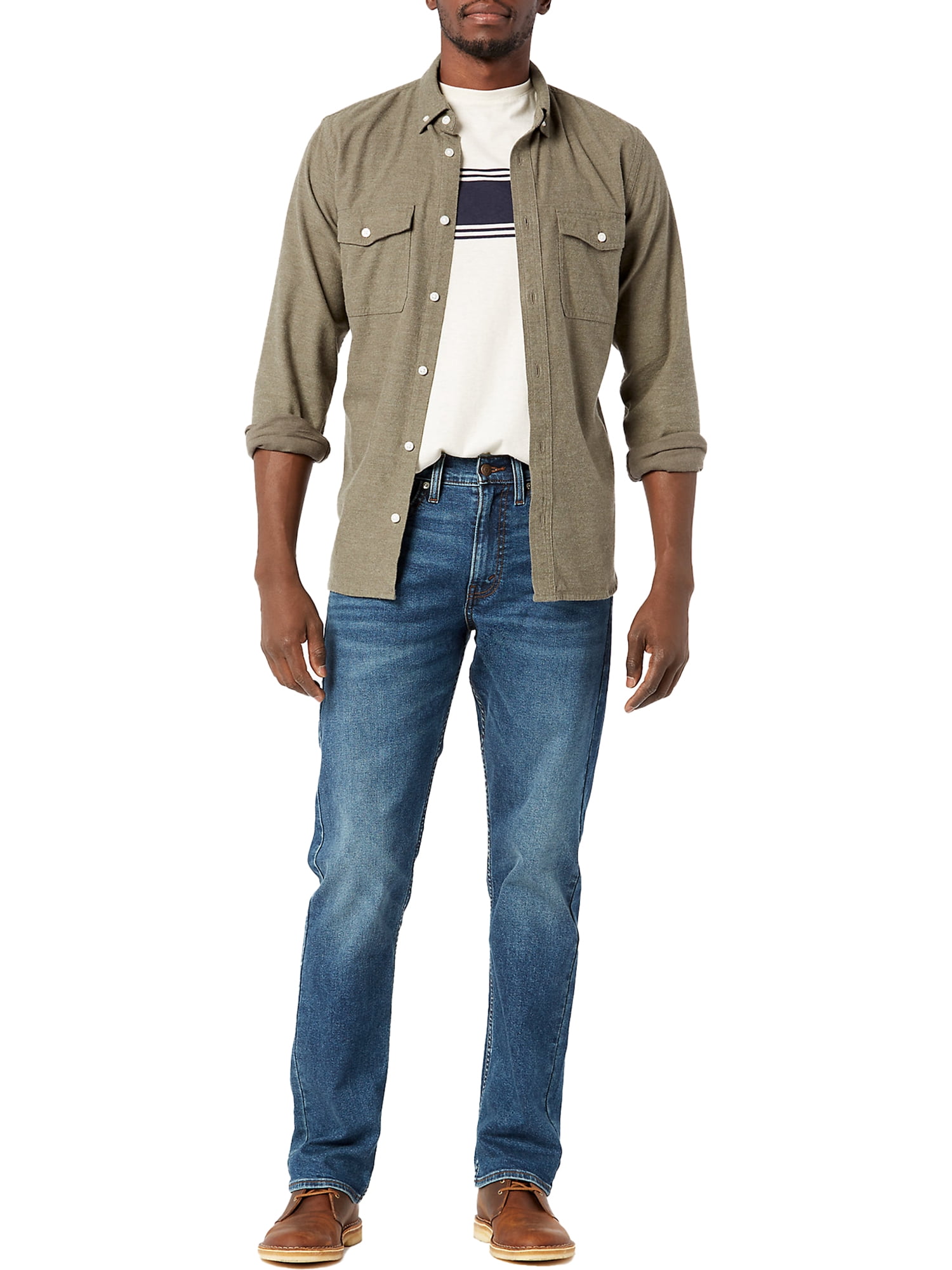 Levi Strauss Signature Men's Authentic Straight Fit Jeans